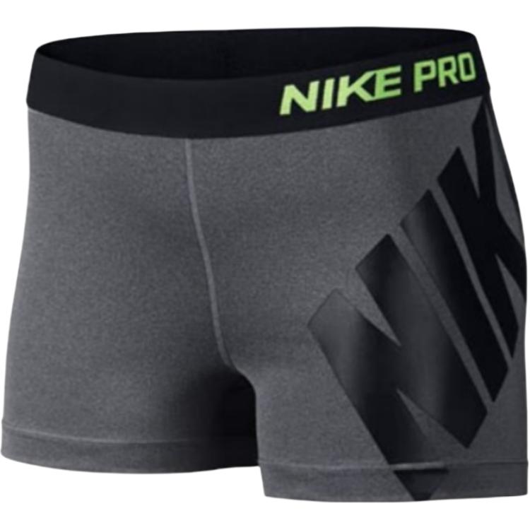 Nike Womens Training Series High Elastic Quick-Dry Three-Quarter Training Shorts Women shorts Gray 642646-091 XS