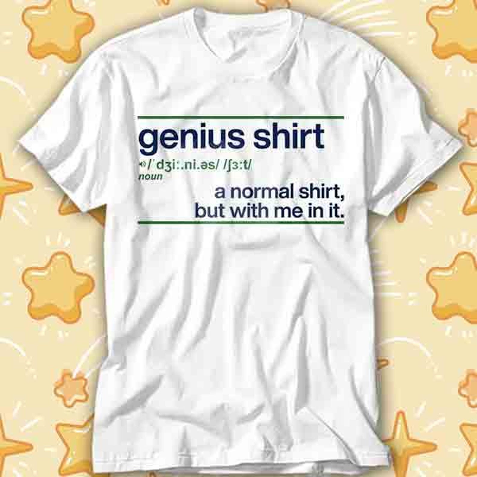 Genius Definition Fun Joke Smart Geek Nerd Gift T-Shirt 403 S