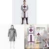 Medieval Knight Cosplay Costume With Polyester Fabric For Game Anime Roleplaying