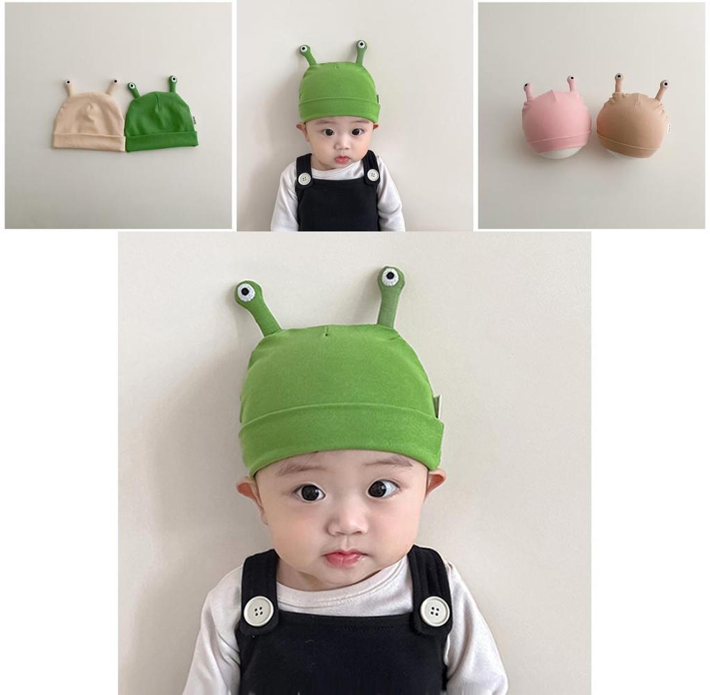 Мила бавовняна шапочка для новонародженого малюка Весняно-осіння тонка дитяча шапочка 0-3 місяці Унісекс
