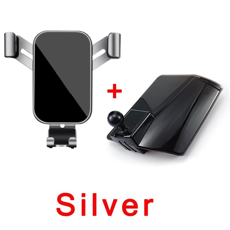 

Car Mobile Phone Support Air Vent Mount Bracket Cell Phone Holder For BMW 3 Series G20 G21 G28Accessories 2019 2020 2021 срібний