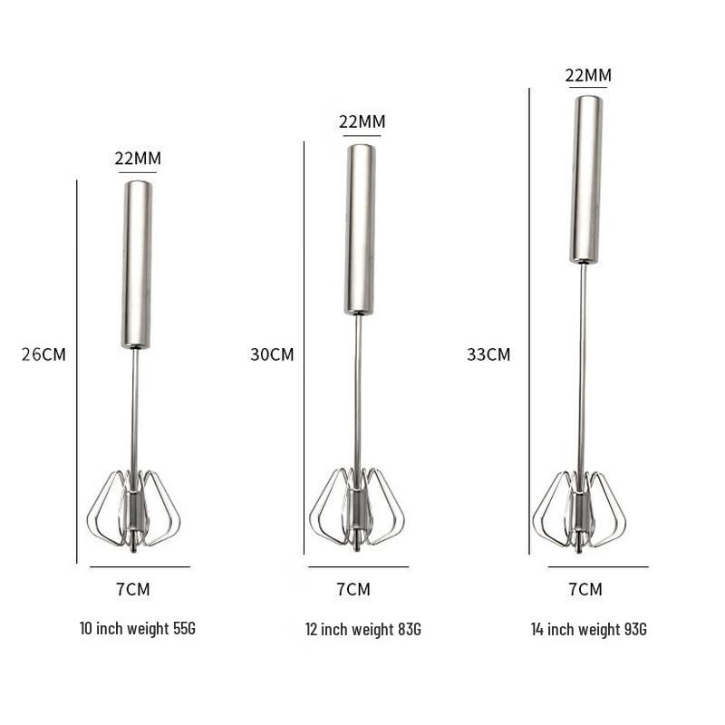 Holiso Semi-Automatic Stainless Steel Whisk