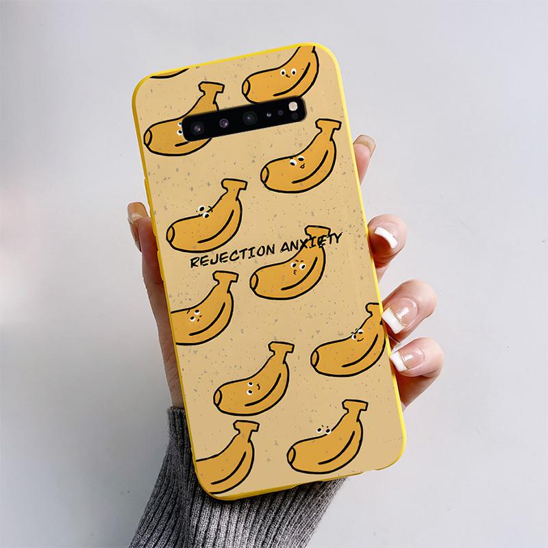 For Samsung S10 5G Case Cute Cartoon Soft Silicone Matte Slim Protective Phone Cover For Samsung Galaxy S10 5G G977N Case Coque
