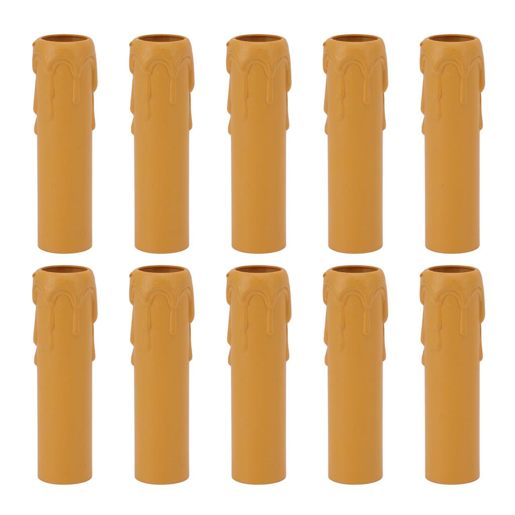 thumbnail image 2 of 10pcs 4 Inch Candle Covers Sleeves Simulation Vintage Wax Drop Candle Socket Covers For Chandelier Black | CZ 2 of 13