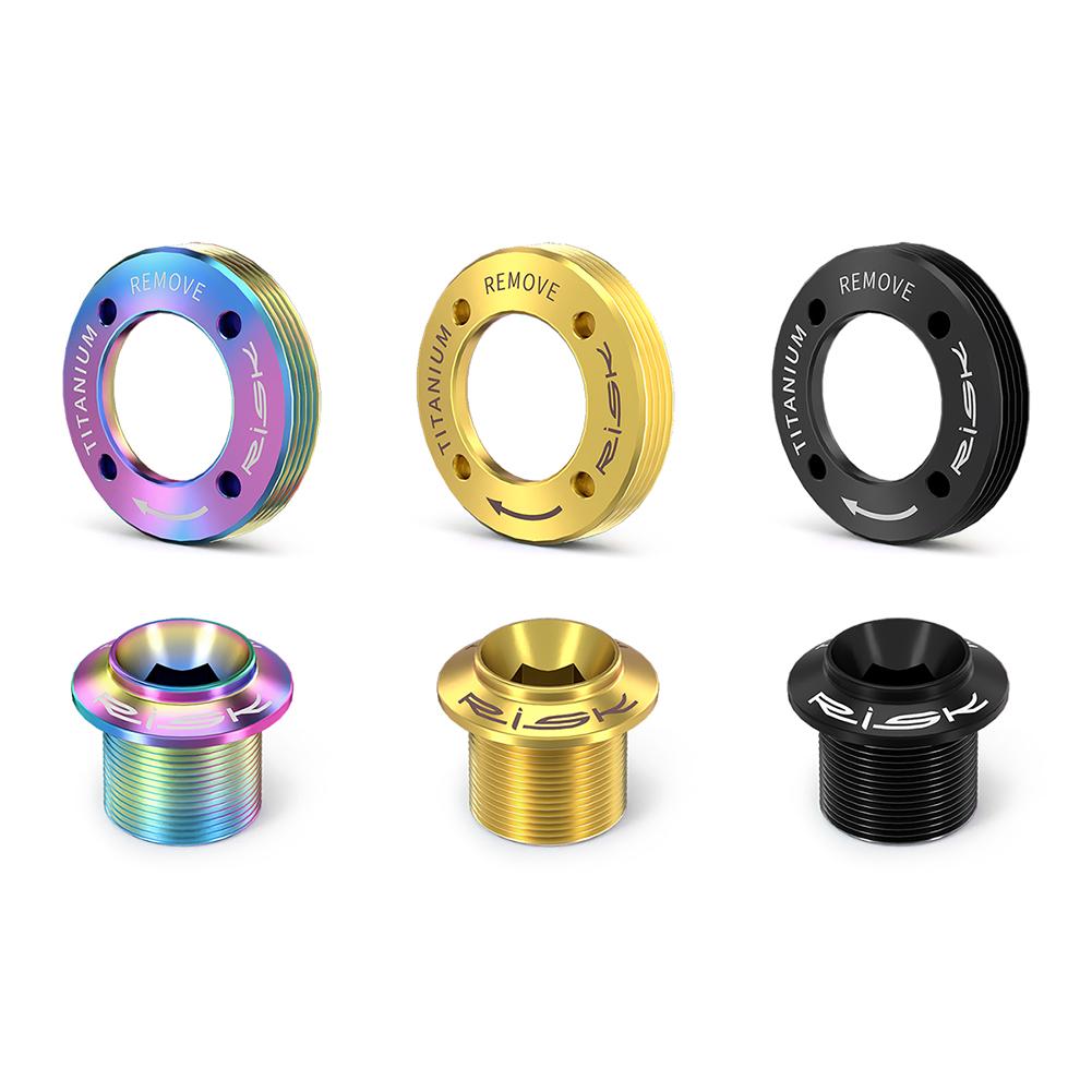 Titanium Alloy Crank Bolt Locking Screw with Bike Crank Arm Cap Crank Arm Bolt Fixing Crank Screw for SRAM NX-GX-XX1-EAGLE