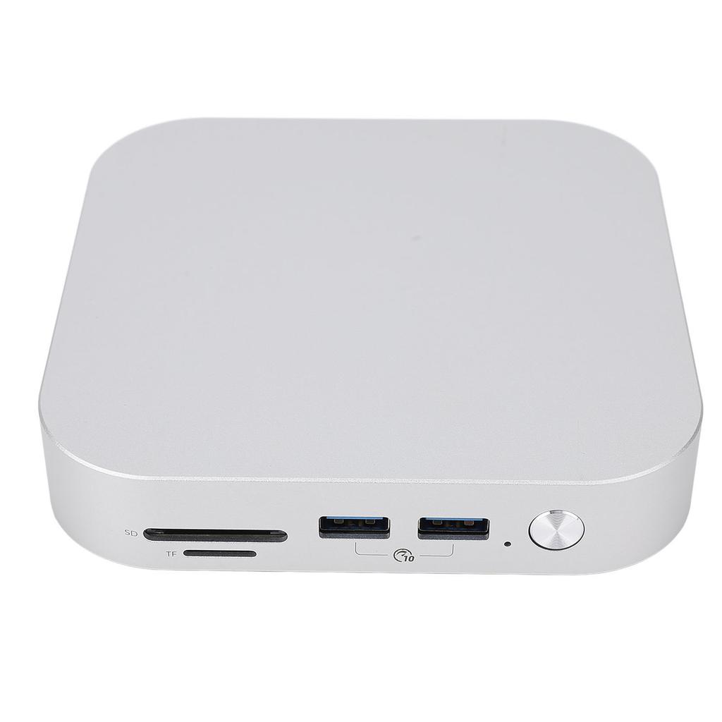 for Mac Mini M4 Dock Aluminum Alloy Stand and Hub for M4 Pro 2024 with 10Gbps USB Ax3 M.2SSDx2