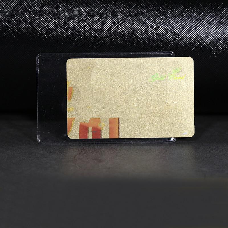 10 шт. ПВХ прозорий тримач для карток Захист гаманця Бізнес Банк ID тримач кредитної картки Прозорий чохол для картки автобуса Сумка