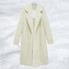 Women's Fur Coat Long Solid Color Winter Shaggy Coat