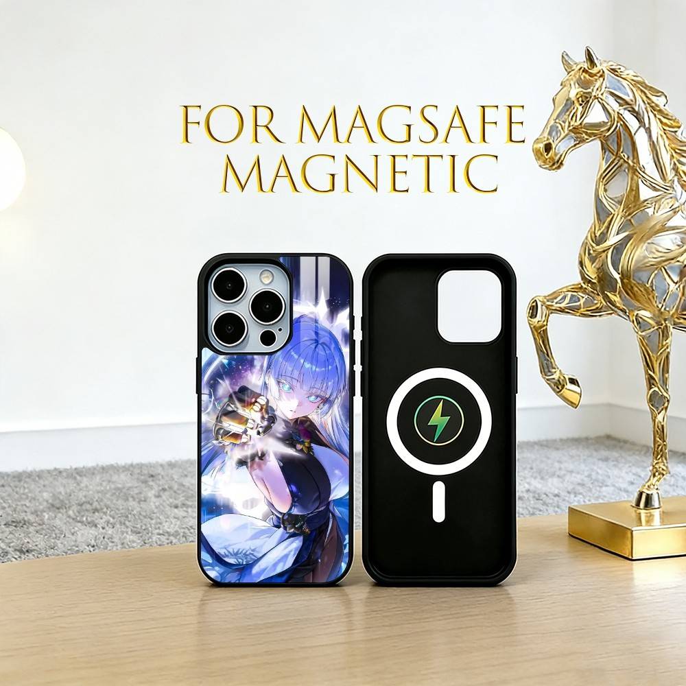 Anime goddess Phone Case For iPhone17,16,15,14,13,12,11 Plus,Pro Magnetic with Magsafe Wireless Charging