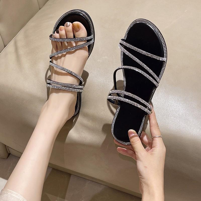 

Women Sandals Summer Fashion Pointed Open Toe Sexy Slim Heel Casual Plus Size Women High Heel Sandals Sandalias De Mujer 36 чёрный