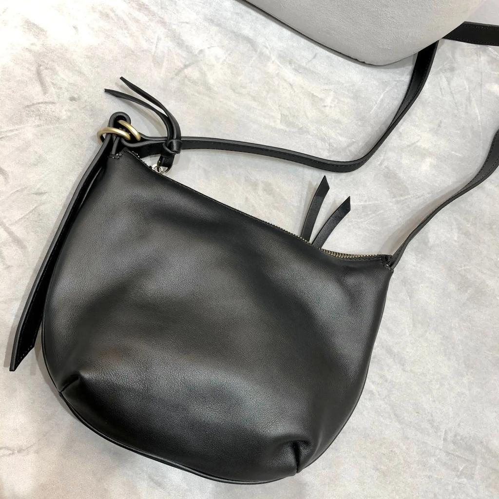 Handcrafted Soft Cowhide Crossbody Bag - Women's Lightweight Street Hobo, Genuine Leather Casual Shoulder Bag with Urban Edge