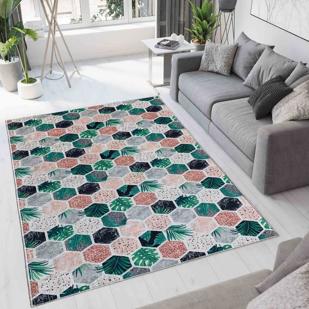 

Mosimoso Home H077 Digital Printed Dot Sole Carpet 50x80 cm серый