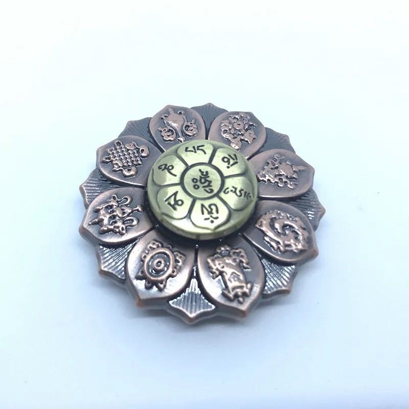 Top Fingertip spinning top Buddha eye lotus wheel finger spinning top