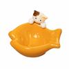 Large Caliber Ceramic Cat Bowl Cartoon Cervical Protection Bowl  Water Drinking
