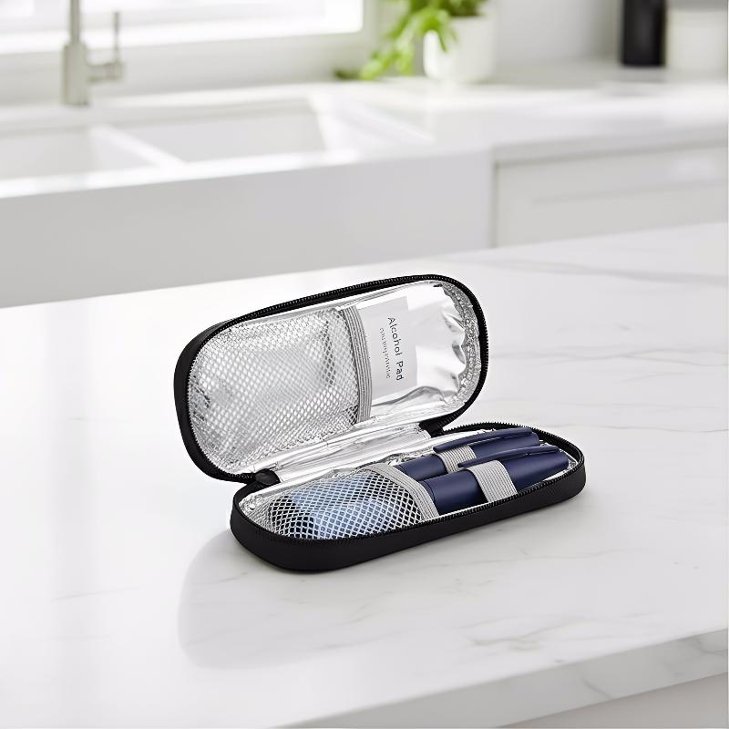 Insulin Cooler Bag Portable Insulated Protector Waterproof Insulin Travel Case Cooler Box Large Capacity Diabete Insulin Ice Bag