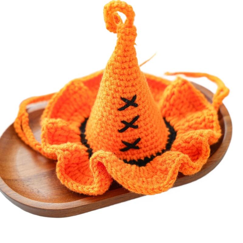 Wool Wizard Hat Pet Dog Cat Small Dog Puppy Out Handsome Casual Fashion Cute Accessories Halloween Wool Wizard Hat
