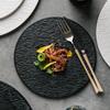 Ceramic Western Food Plate Barbecue steak plate Hotel commercial cake and dessert tray White Dim sum plate Circular flat dishes