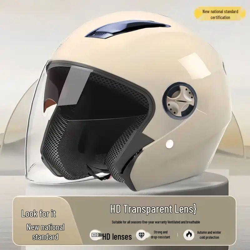 3C Certified Winter Motorcycle Helmet, Dual Visor, Cold Protection, Unisex Universal Winter Warm (Double Visor)