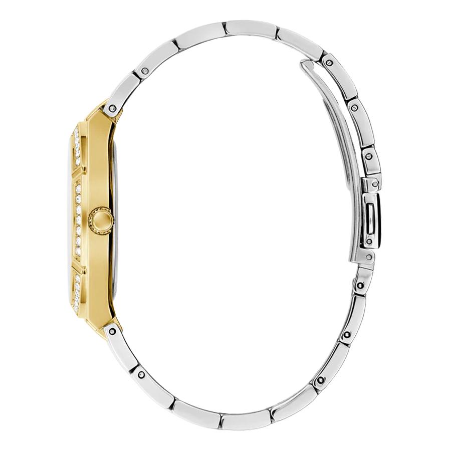 Guess Cosmo Diamonds Series Silver Dial Two-Tone Stainless Steel Strap Women's Quartz Watch - GW0033L4