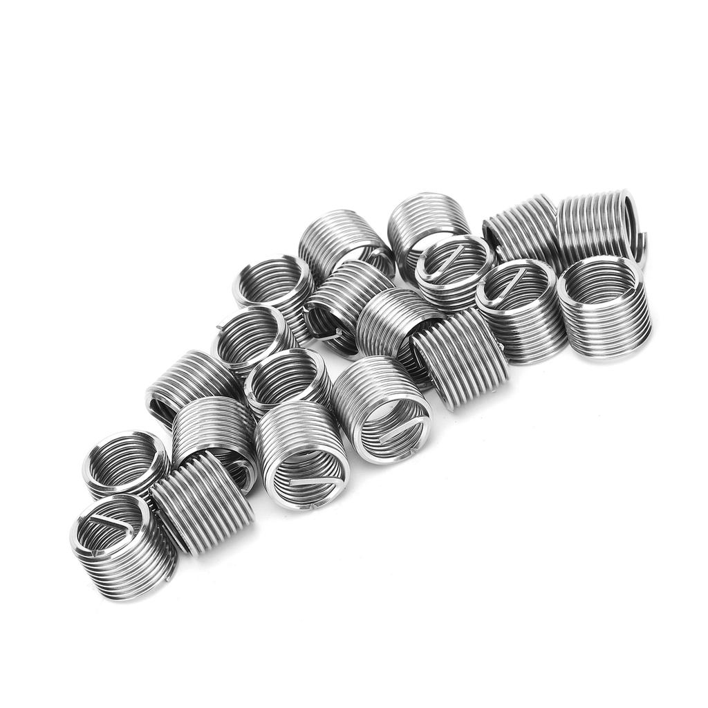 20Pcs Thread Repair Sleeve Bushing Screw Stainless Steel Wire Thread Insert M12 X 1.51.5D