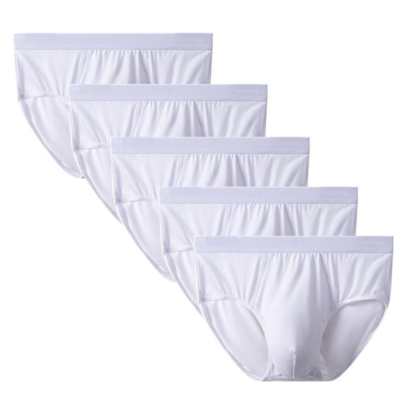 

5 шт. Мужские трусы Дышащие трусики Средняя посадка Слипы L XL 2XL 3XL 4XL 3XL