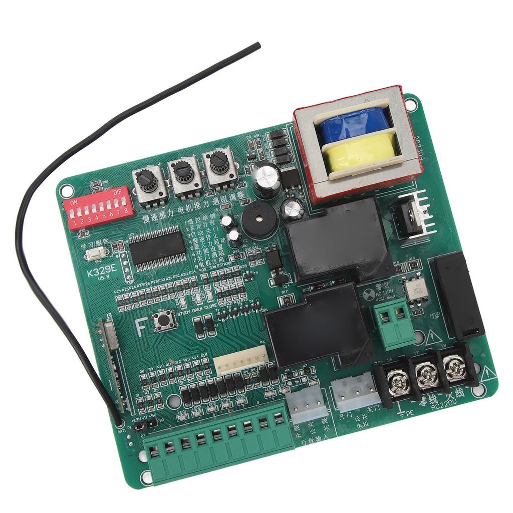 Placă de circuit pentru poartă glisantă cu indicatori LED, viteză mică, sensibilă, operare manuală, placă de control motor pentru poartă glisantă