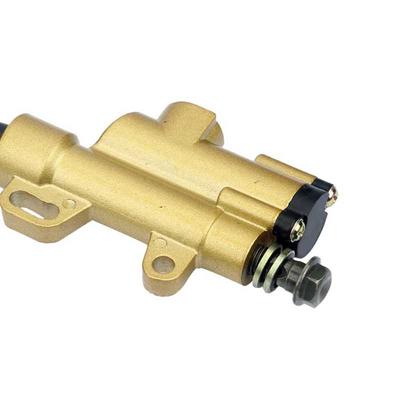 Rear Foot Hydraulic Master Cylinder Brake Pump Universal Fit for Motorcycle Motorbike ATV Dirt Bike Go Kart Scooter Gold