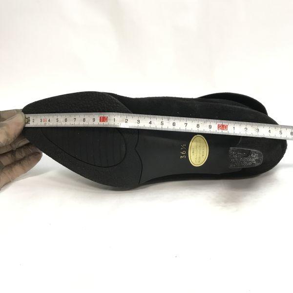 Yves Saint Laurent Leather Ankle Boots Black Size 36.5 Women’s Italy Made(USED)