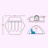 6-person Instant Tent Pop-Up Camping Tent Set Hiking Fishing Up In Second Carry New