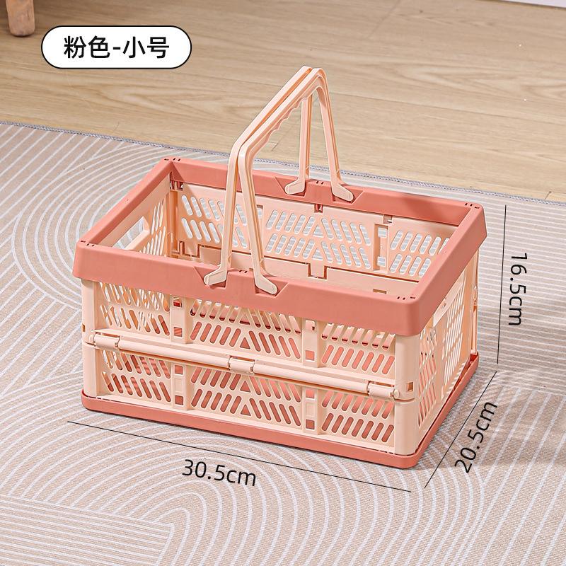 Foldable storage frame hand basket Buy vegetable basket Storage supermarket shopping basket Large picnic basket