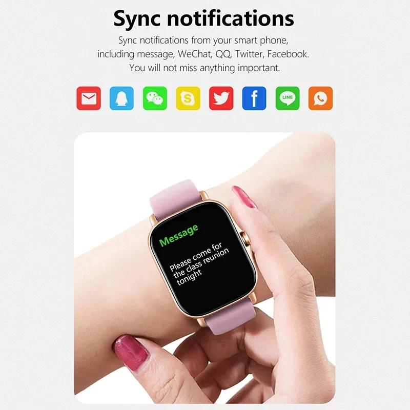 

Smart Watch for Men Women Gift Full Touch Screen Sports Fitness Watches Bluetooth Calls Digital Smartwatch Wristwatch Watches