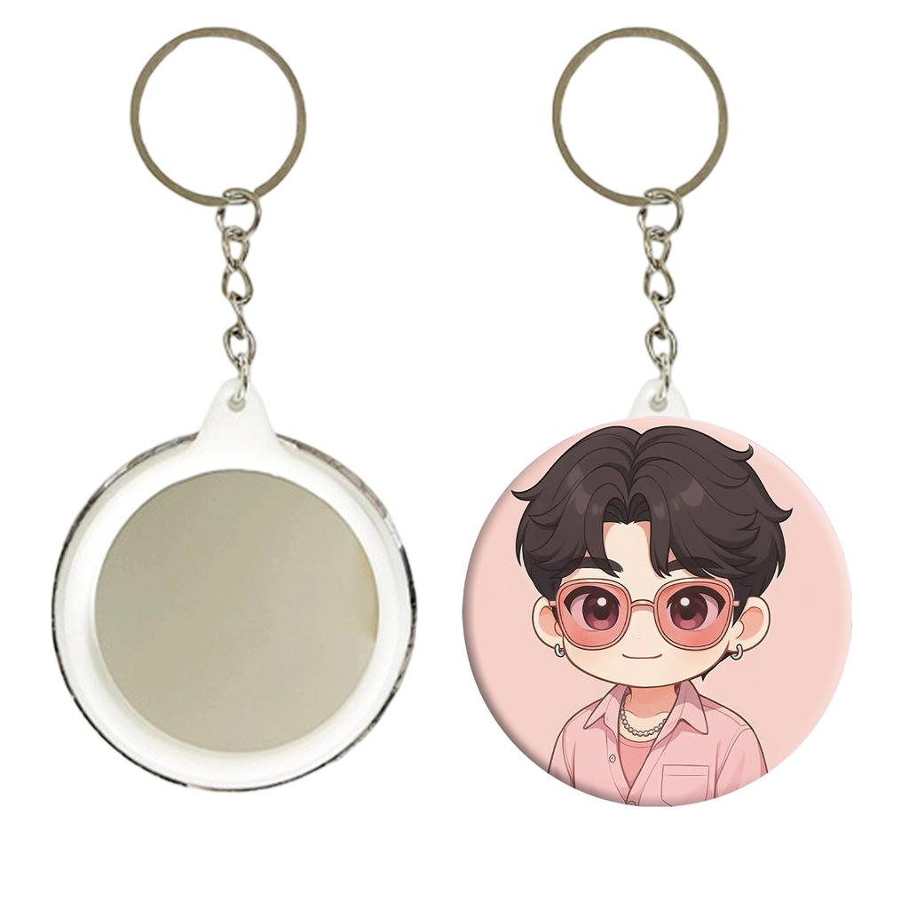 Boys Anime Pendant Keychain Holder Car Keychain Mobile Phone Bag Pendant Cute Kawaii