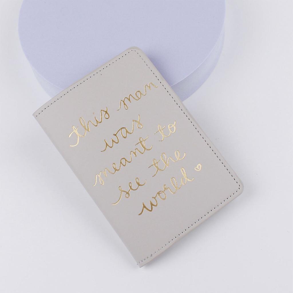 Lover Couple Passport Cover Holder Hot Stamping Letters for Women Men Travel Fashion Weddings Gift