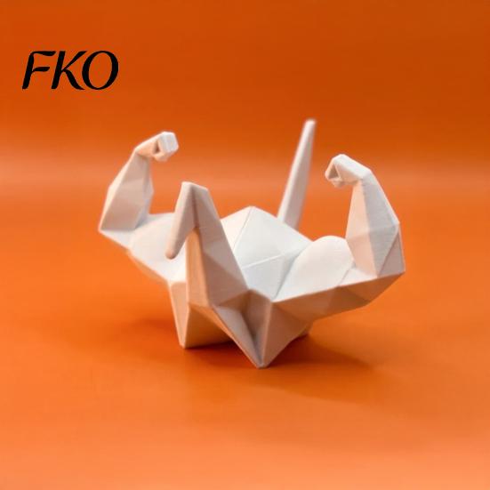 Origami Cranes Phone Holder Muscular Holder, 3D Printed Mobile Desk Accessory Stand, Universal Cell Mount for Desktop Decoration Stand