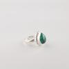 Natural Malachite Gemstone 925 Sterling Silver Handcrafted Dainty Ring For Wife RR-77-22
