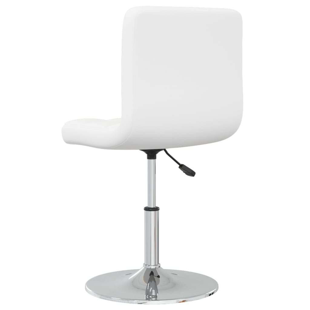Vidaxl Dining Chairs, 2 Pcs, White, Upholstered In Faux Leather