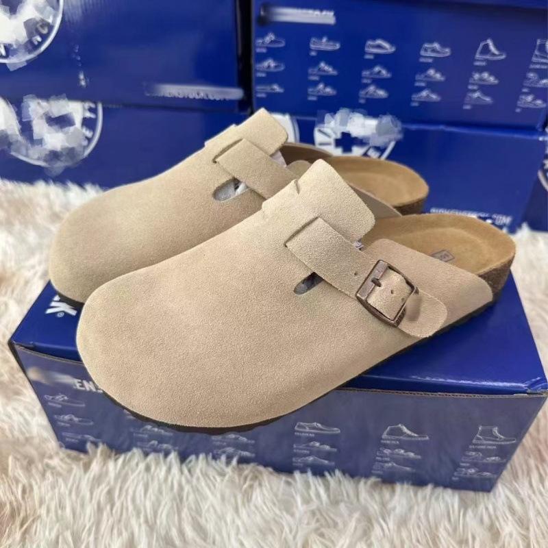 Birkenstocks pure original couple's new bag head cool slippers lazy person wearing Birkenstocks outside