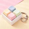 Mini 4 Keys Mechanical Keyboard Fidget Keychain Satisfying Click Sound Unique Gift for Keyboard Enthusiasts Friends