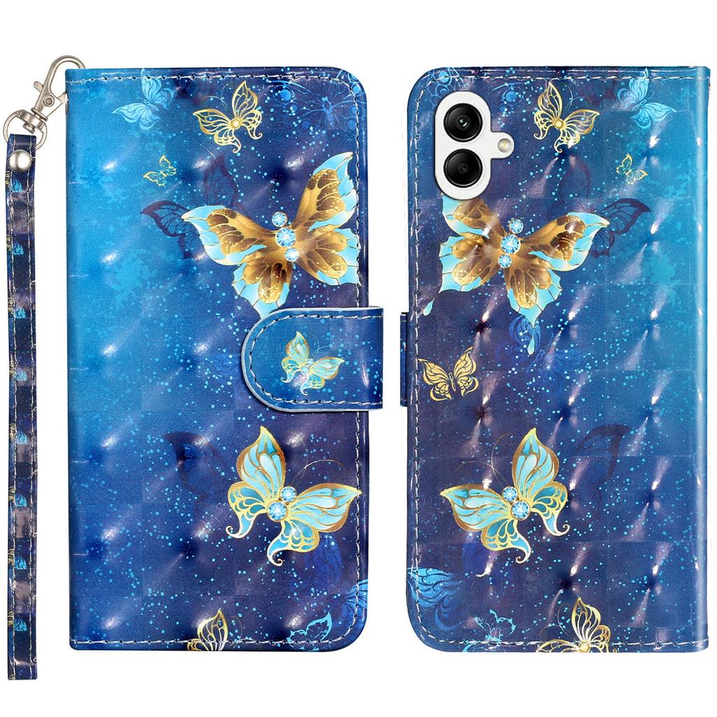 Für Samsung Galaxy A06 4G Hülle 3D Muster Bedruckte Telefon Leder Handyhülle