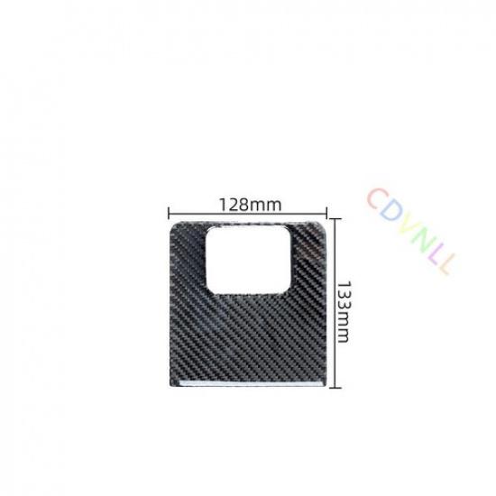 Carbon Fiber Interior Driver Side Storage Cover Trim For Toyota Highlander