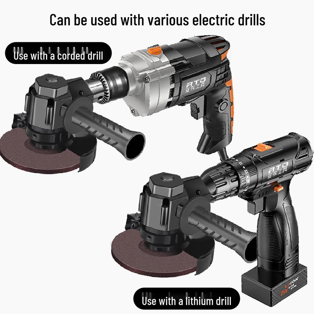 Electric Drill To Angle Grinder Conversion Head - Polisher Converter for Household Use