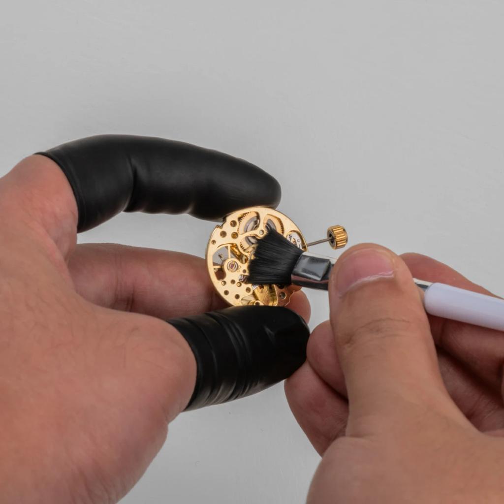 58-teiliges Set von Uhrenreparaturwerkzeugen, Ersatz-Uhren-Wasserdichtungsringen, Rostentfernungs- und Reinigungswerkzeugset, Mini-Polierstab