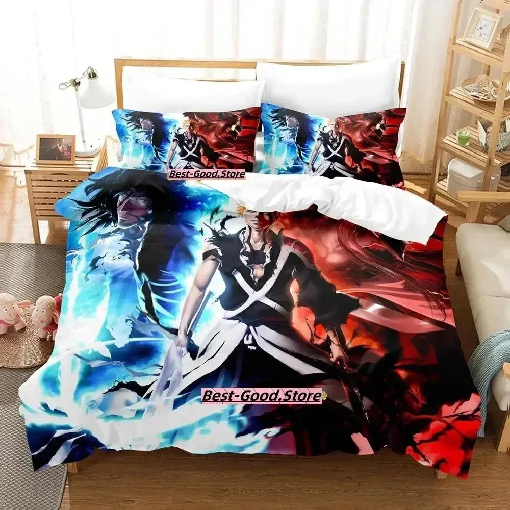New Bleach Bedding Set Duvet Cover Sheet Printed Bed Set Pillowcase Bed Full Queen King Size Comforter Bedroom