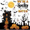 Halloween Bulletin Board Decorations 3D Halloween Bat Scary Castle Pumpkin Tree Paper Cutouts We're a Spooky Batch Decor for Kids Holiday Classroom