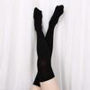 Damen Frauen Lange Baumwollstrümpfe Sexy Strümpfe Über Knie Oberschenkelhoch Schwarz Weiß Skinny Strümpfe