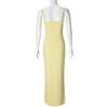 Damenkleid Sommer Sexy Enganliegend Rückenfrei V-Ausschnitt Abendpartykleid für Damen Mode Elegant Lässig Ärmellos Einfarbig Damenkleider