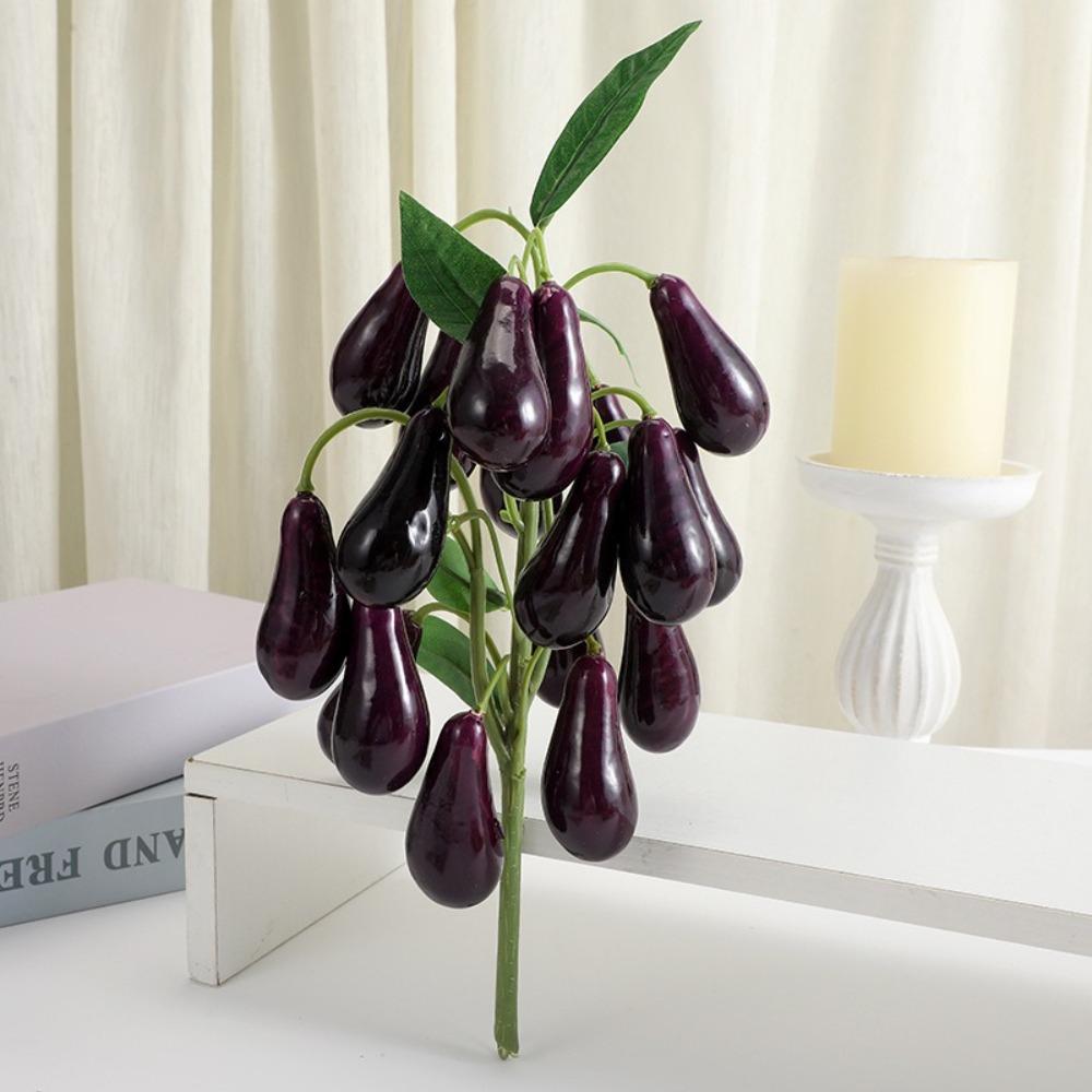 Realistic Artificial Lemon Branches Plastic Fruit Props DIY Fake Strawberry Vase Decoration
