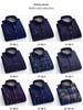 Men's Winter Fleece-Lined Plaid Shirt - Warm, Long-Sleeved Business Casual for Middle-Aged & Elderly, Plus Size Available