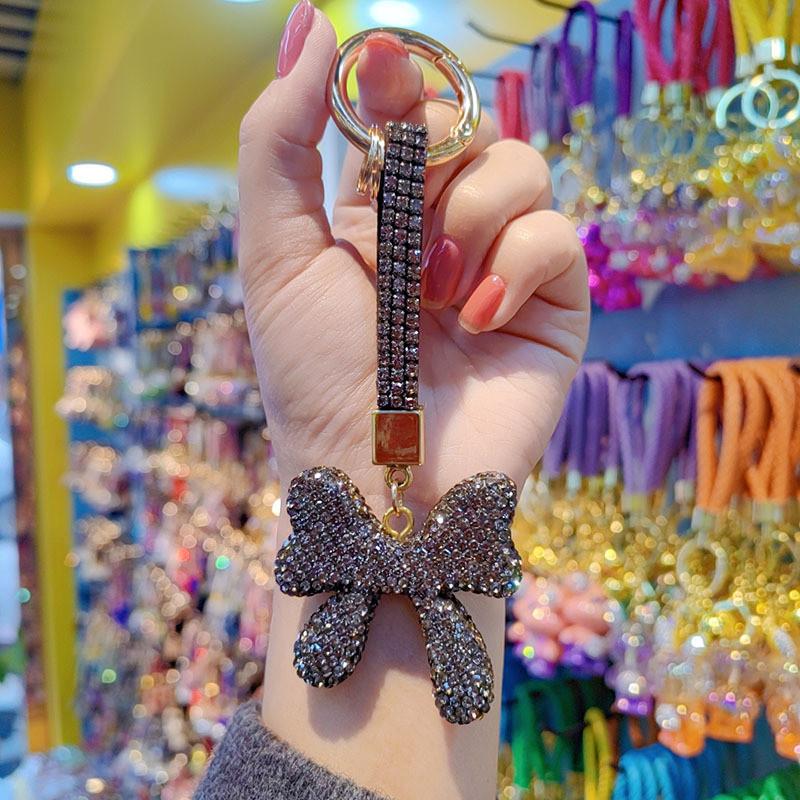 Porte-clés Papillon Nœud Avec Strass Tchèques Pour Offrir et Décoration