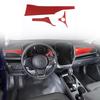 Red Carbon Fiber Dashboard Panel Trim Cover Sticker For Subaru Crosstrek 2024